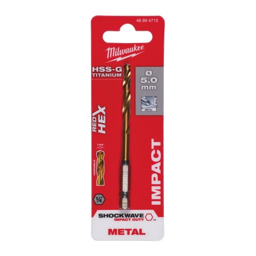 WIERTŁO METAL SHW HSS-G TIN 5MM 48894712 - techniktools