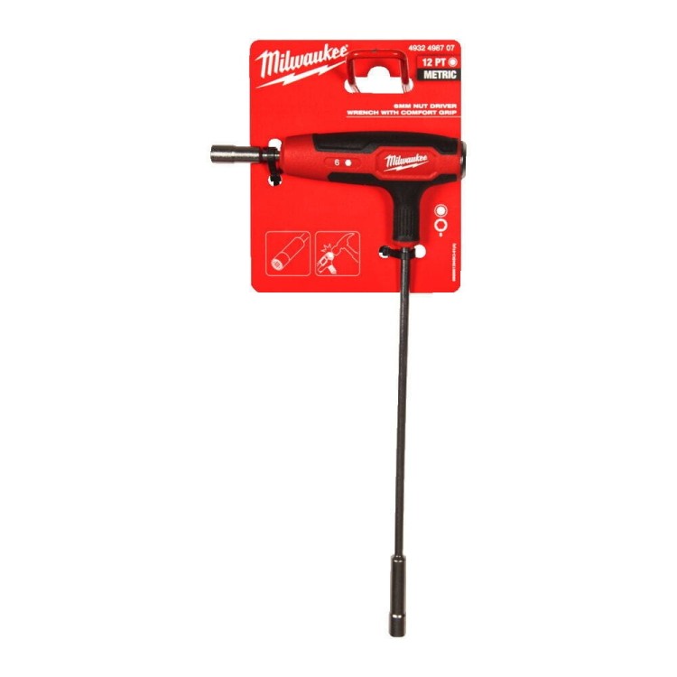 6MM NUT DRIVER+T-HANDLE GRIP 4932498707 - techniktools