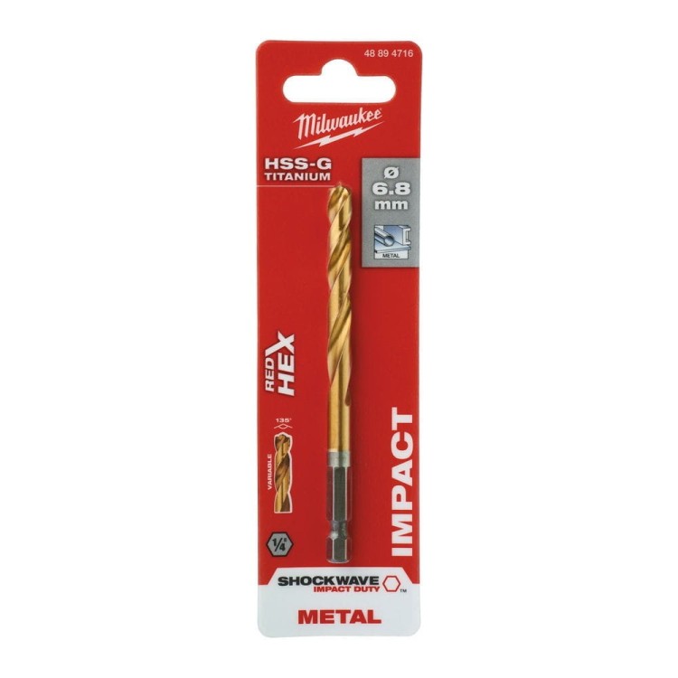 WIERTŁO METAL SHW HSS-G TIN 6.8MM 48894716 - techniktools
