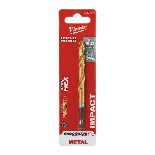 WIERTŁO METAL SHW HSS-G TIN 8MM 48894719 - techniktools