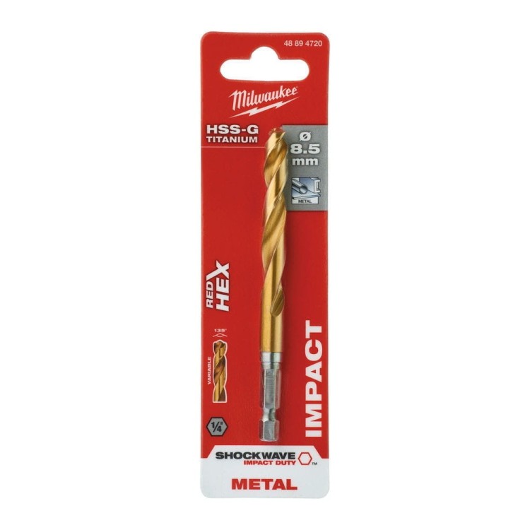 WIERTŁO METAL SHW HSS-G TIN 8.5MM 48894720 - techniktools