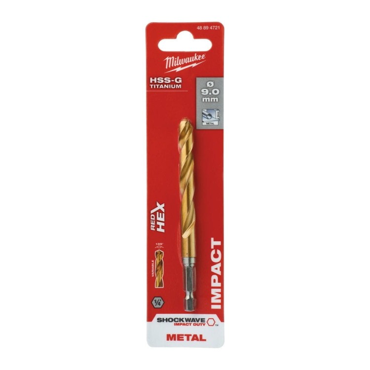 WIERTŁO METAL SHW HSS-G TIN 9MM 48894721 - techniktools
