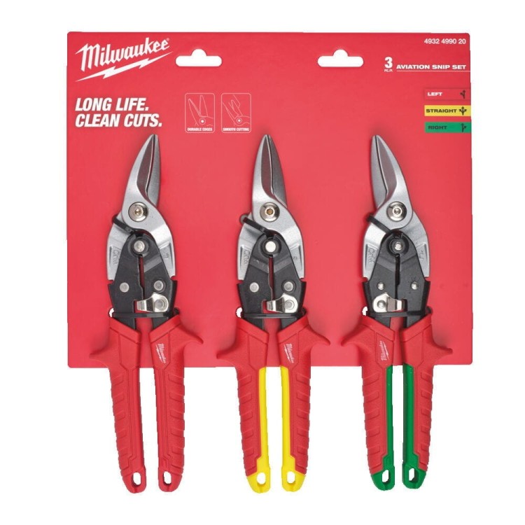 Zestaw nożyc do blachy 3 szt. 4932499020 - techniktools