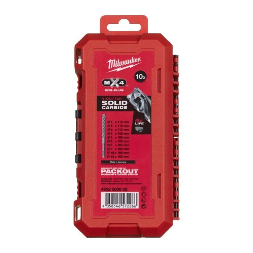 SDS+ MX4 Set 3-10pc 4932500062 - techniktools