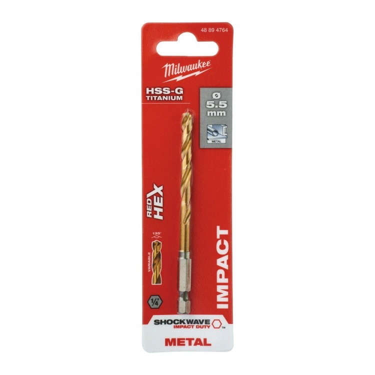 WIERTŁO METAL SHW HSS-G TIN 5.5MM 48894764 - techniktools
