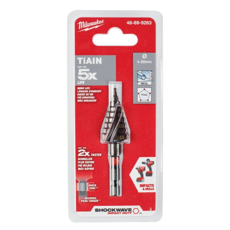 WIERTŁO STOPNIOWE UDAR SHW 4-20MM 48899263 - techniktools
