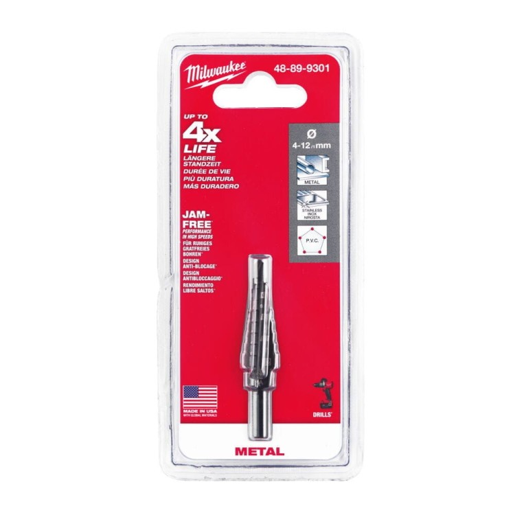 WIERTŁO STOPNIOWE 4-12MM/1MM 48899301 - techniktools