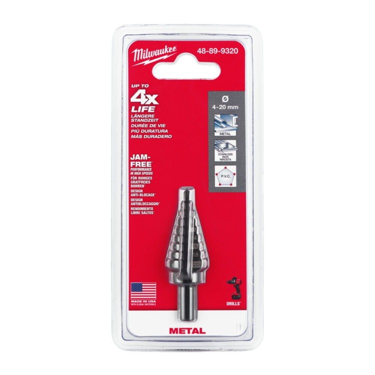 WIERTŁO STOPNIOWE 4-20MM 48899320 - techniktools