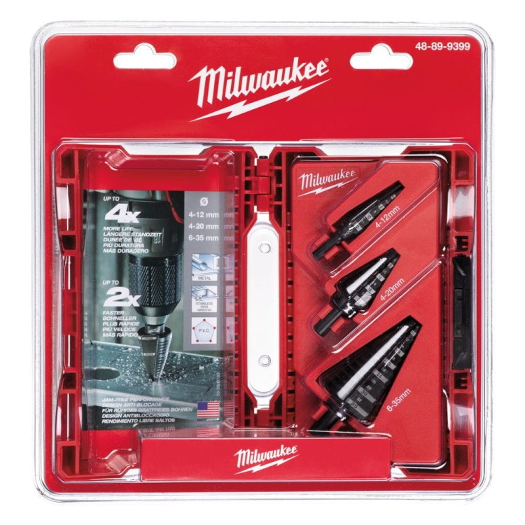 WIERTŁO STOPNIOWE - ZESTAW-3 SZT 48899399 - techniktools