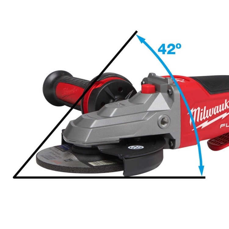 M18 FUEL szlifierka kątowa 125 mm z płaską głowicą, hamulcem i włącznikiem łopatkowym 4933478439 - techniktools
