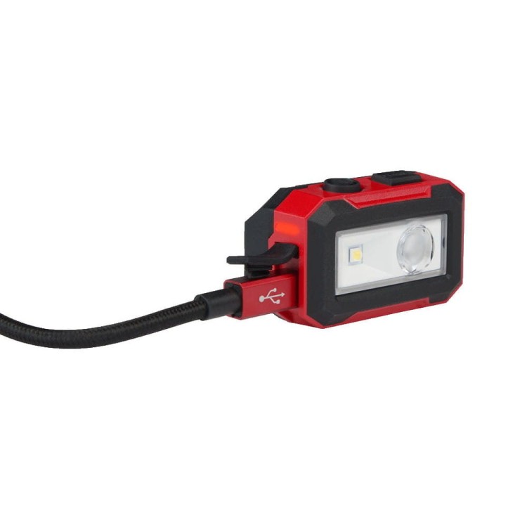 Akumulatorowa latarka-czołówka 450 lumenów z wewnętrznym akumulatorem ładowanym po złączu USB 4933478587 - techniktools