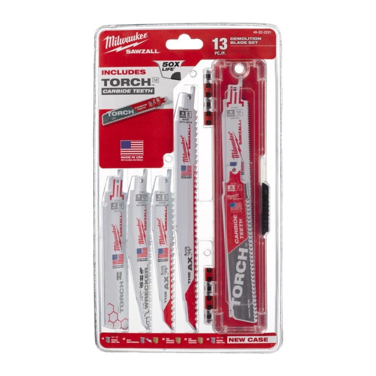 Zestaw brzeszczotów Sawzall-13szt kaseta 49222231 - techniktools