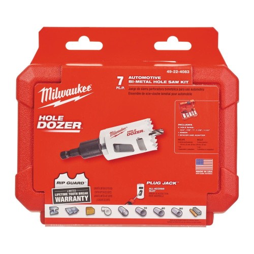 Bimetalowe otwornice HOLE DOZER - zestawy 49224083 - techniktools