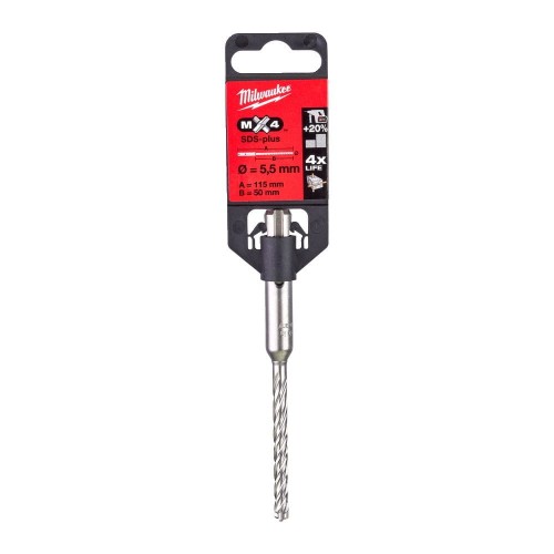 WIERTŁO MX4 SDS-PLUS 5,5/50/115MM 4932352009 - techniktools