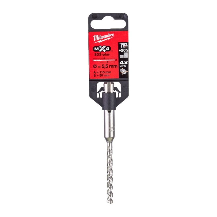 WIERTŁO MX4 SDS-PLUS 5,5/50/115MM 4932352009 - techniktools