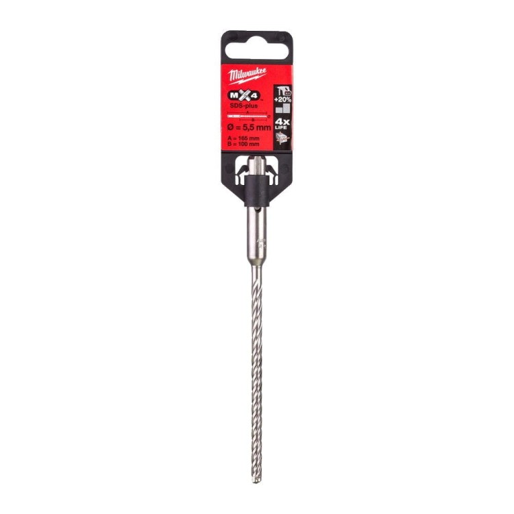 WIERTŁO MX4 SDS-PLUS 5,5/100/165MM 4932352010 - techniktools