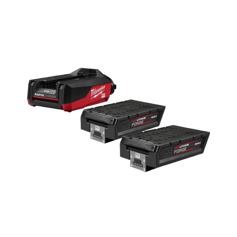 MXF FORGENRG-802FC - Zestaw 2 akumulatorów MX FUEL, FORGE, ONE-KEY, Li-ion, 8.0 Ah + szybka ładowarka, 4932500037