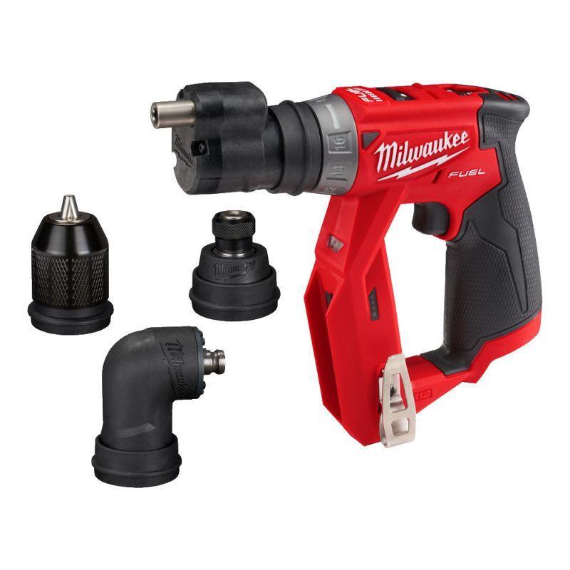 M12 FDDXKIT-0X - Wiertarko-wkrętarka z wymiennymi uchwytami 12 V, FUEL, w walizce, bez wyposażenia, 4933471332