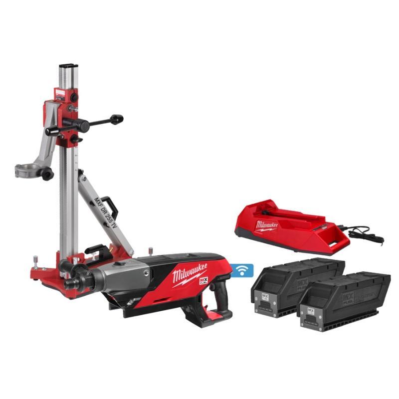 MXF DCD150-302C KIT - 2-Biegowa wiertnica diamentowa 150mm +statyw 3.0Ah MX FUEL ONE-KEY 2 akumulatory i ładowarka, 4933471835
