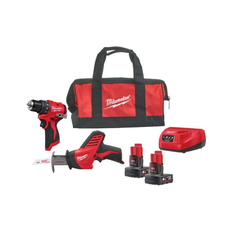 M12 BLPP2A-402B - Zestaw POWERPACK M12, M12 BLDDRC, C12 HZ, 2 x 4.0 Ah + ładowarka, w torbie, 4933499692
