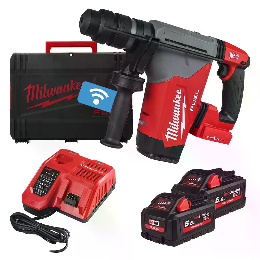 M18 FUEL SDS-PLUS 32 mm Wysokowydajna Mlotowiertarka z 4 trybami pracy, ONE-KEY i uchwytem FIXTEC