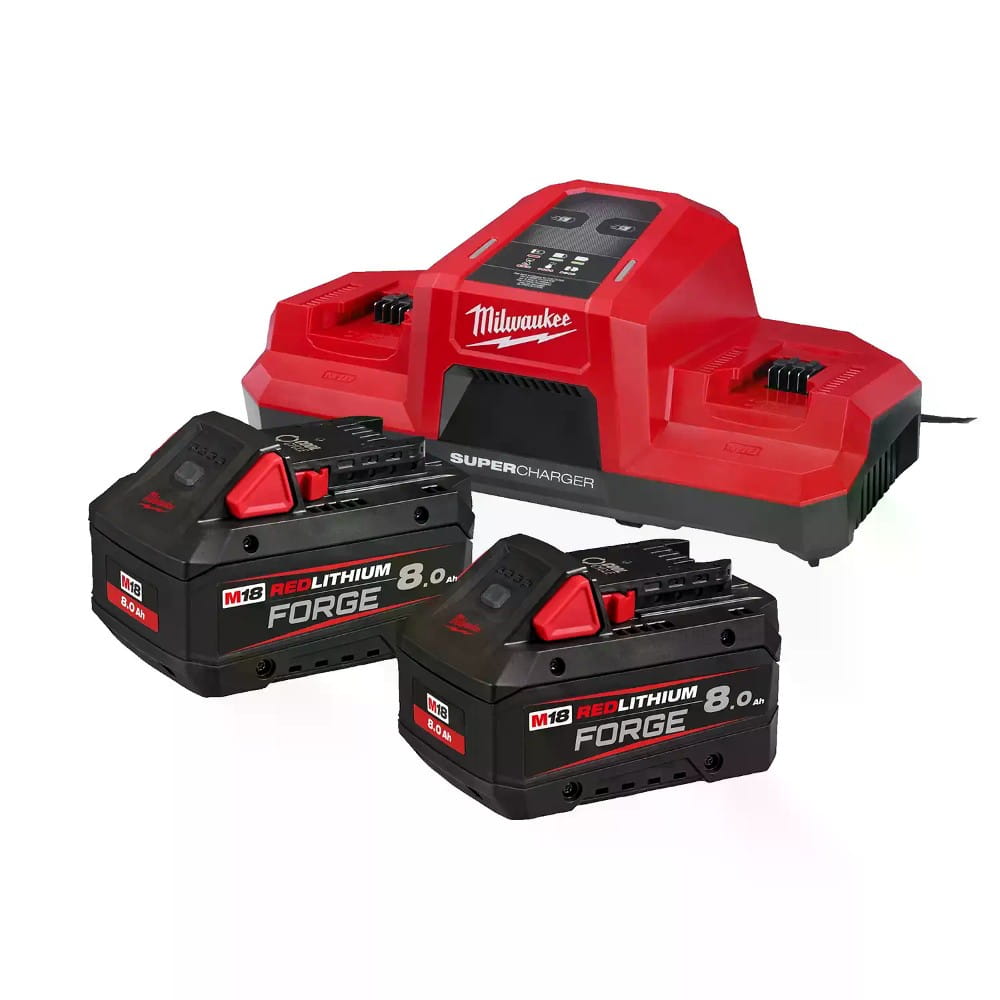 M18 FORGE Zestaw akumulatorów z podwójną ładowarką - M18 FORGENRG-802DBSC