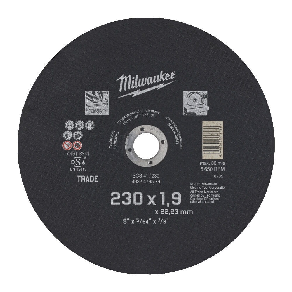 Cut.W Trade SCS41 230x1.9mm-1pc 4932479579 - techniktools