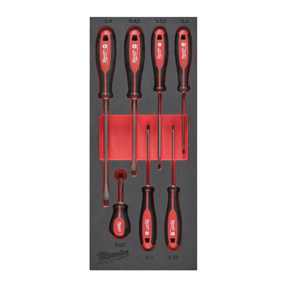 Screwdriver SL Set Foam Insert 7pc 4932492395 - techniktools