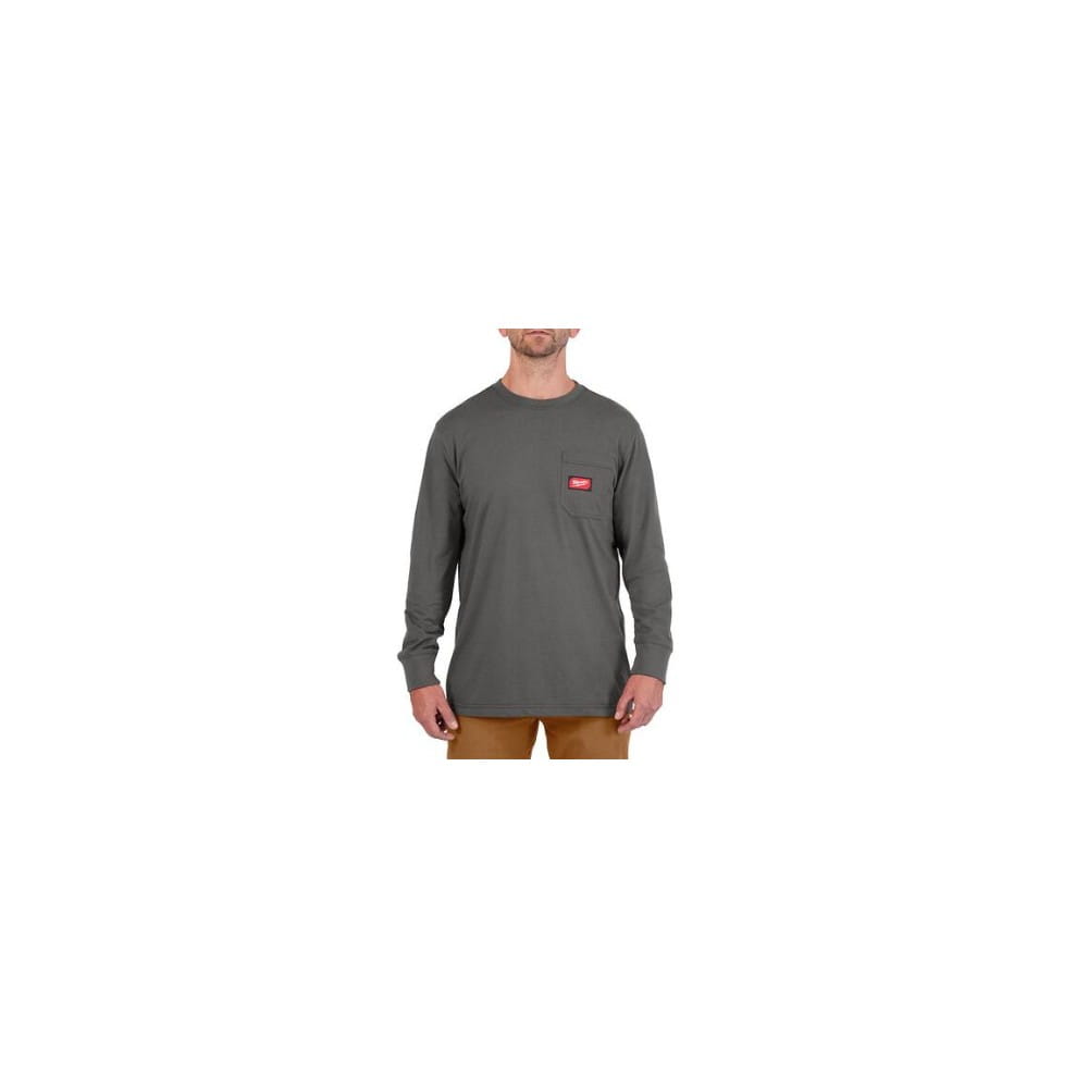 WTLSGR-L T-shirt z długim ręk szary 4932493040 - techniktools