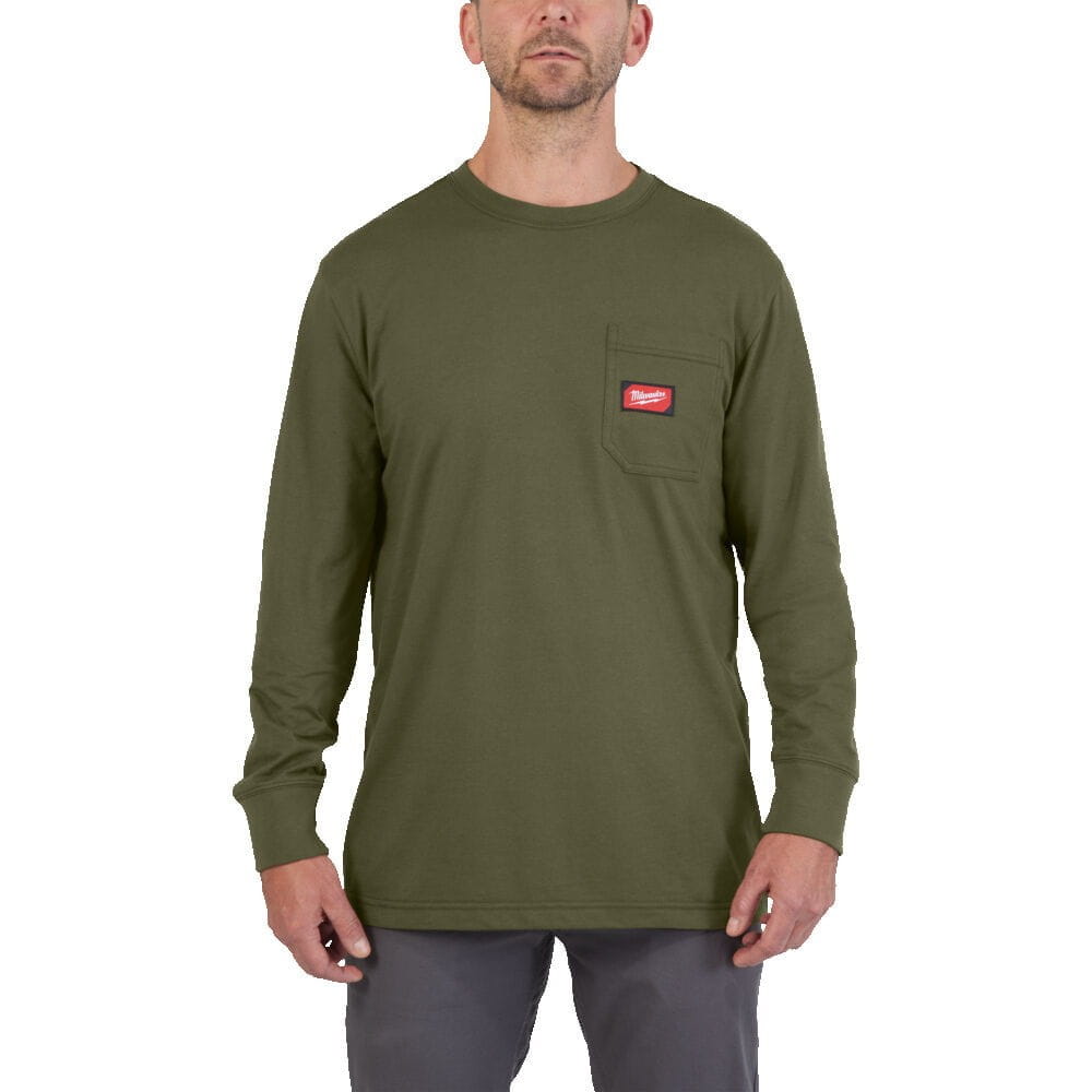 Rozm XL T-shirt z kiesz dł rękaw ziel 4932493051 - techniktools
