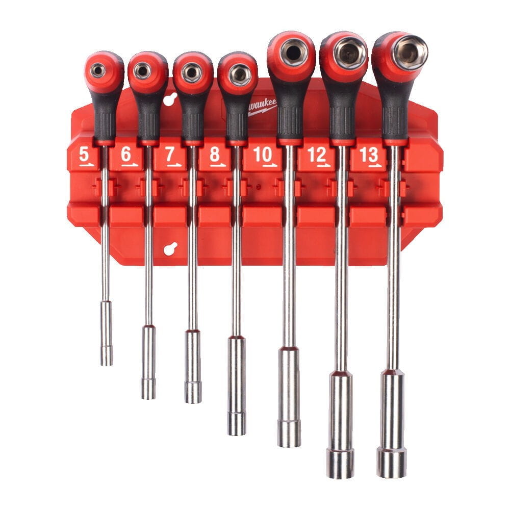 7 PC NUT DRIVER+COMFORTGRIP SET+RACK 4932498704 - techniktools