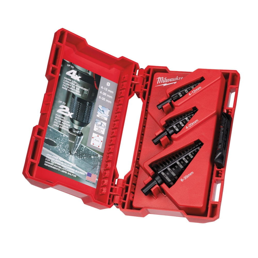 WIERTŁO STOPNIOWE - ZESTAW-3 SZT 48899399 - techniktools