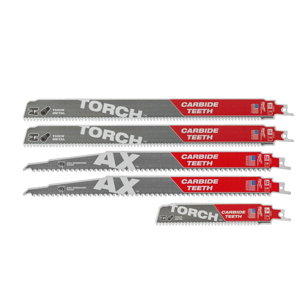 Zestaw brzeszczotów SawzallCarbide -5szt 49222206 - techniktools